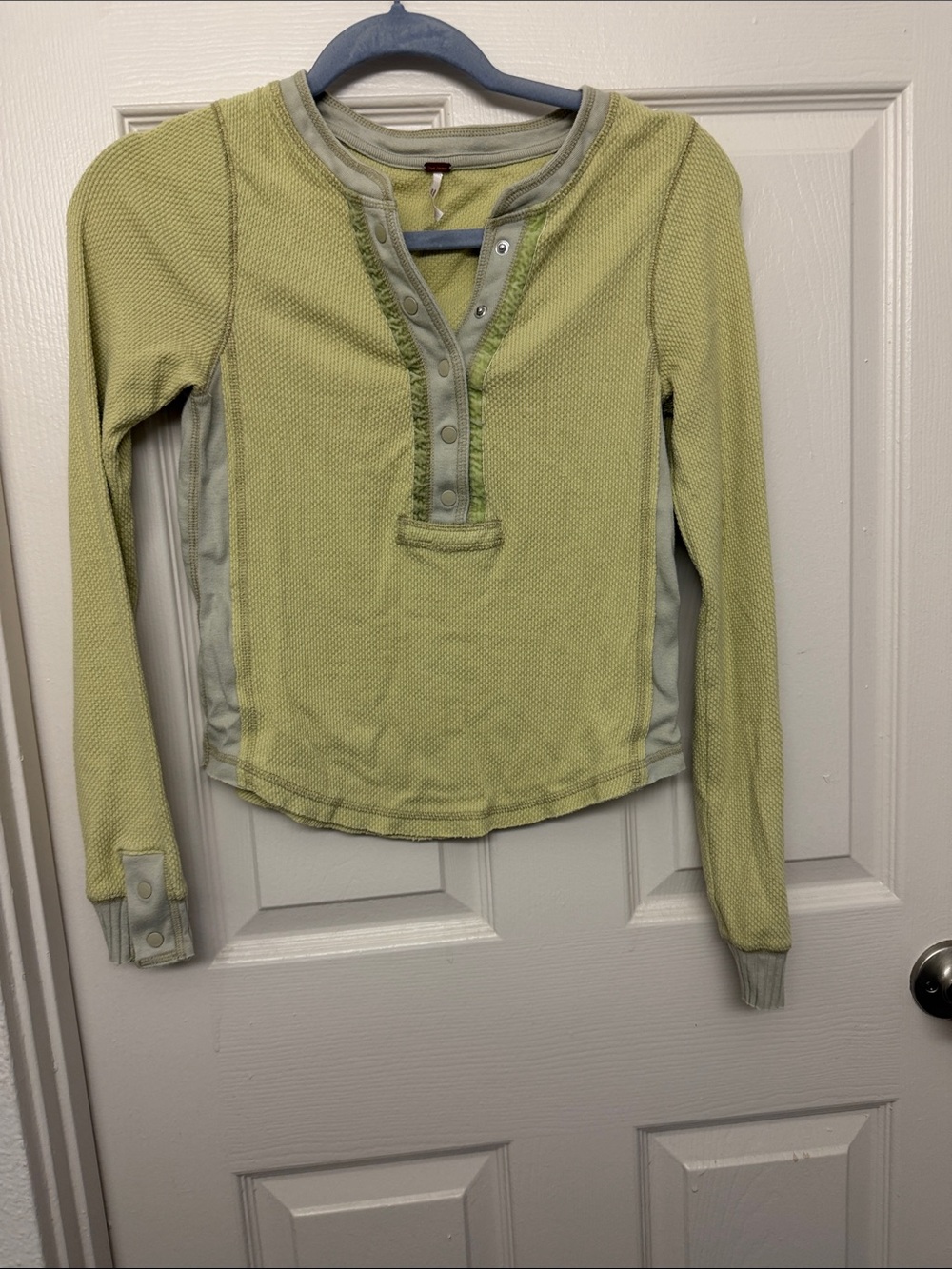 Free people y2k Henley Top